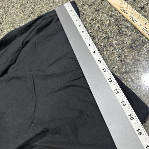 Modern Images Skirt Womens 14 Black Embroidered Floral Boho A-Line Cotton Border - Picture 4 of 5